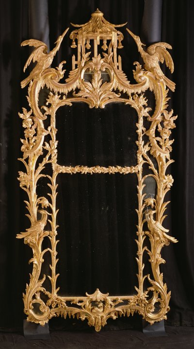 Carved mirror, c.1760 by English School